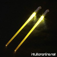 Get It Gizmos LED Light-up Lightsaber Chopsticks  Eco-friendly (Yellow) - B07935MRGD